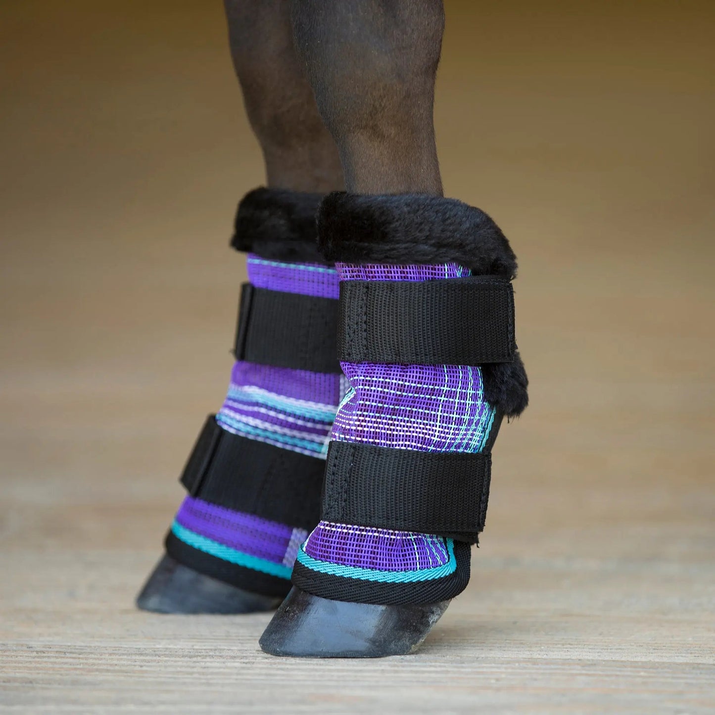 Mini Fly Boots with Fleece Trim - Set of 4 - 73% UV + Fly Protection - Riders Choice Supply Co