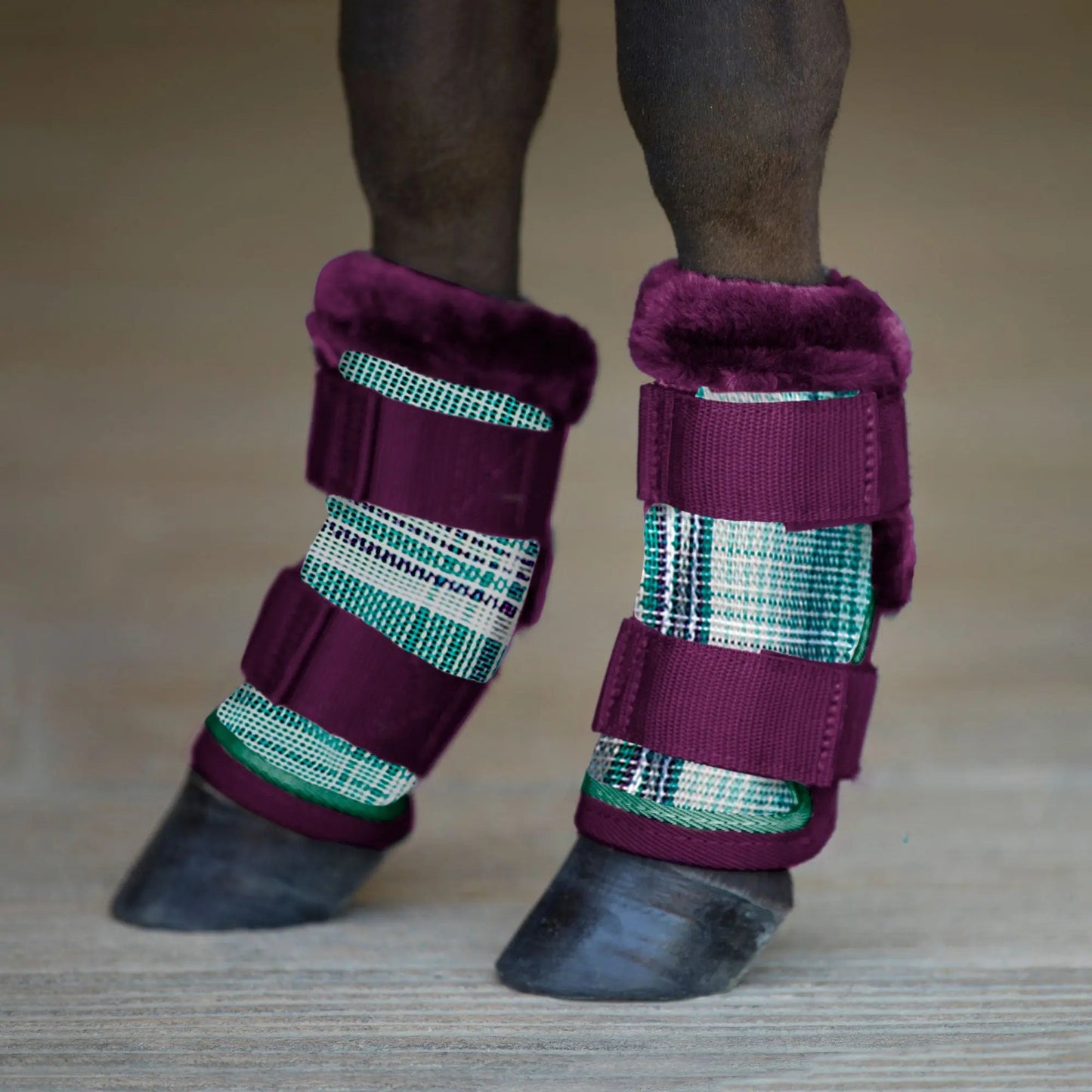 Mini Fly Boots with Fleece Trim - Set of 4 - 73% UV + Fly Protection - Riders Choice Supply Co