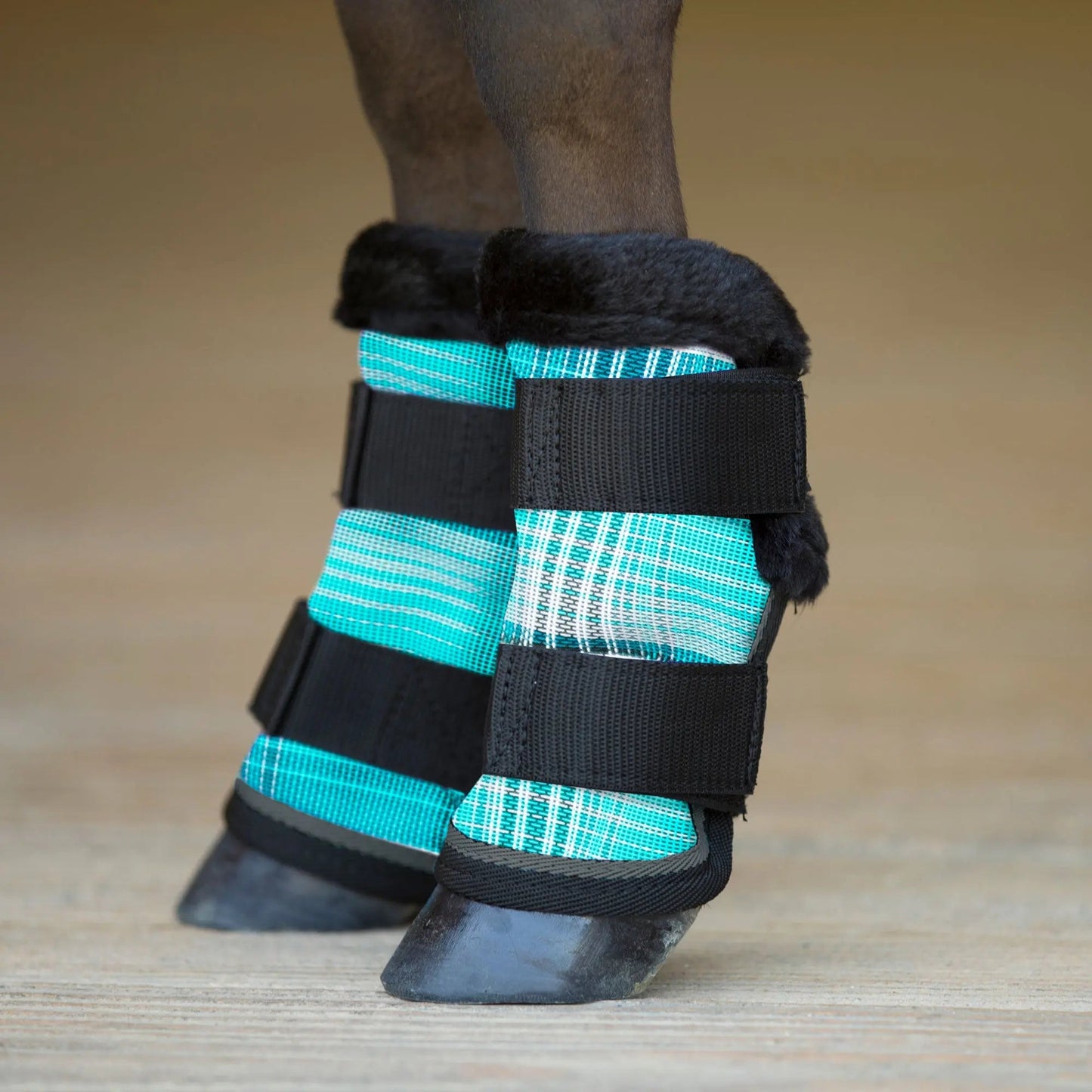 Mini Fly Boots with Fleece Trim - Set of 4 - 73% UV + Fly Protection - Riders Choice Supply Co