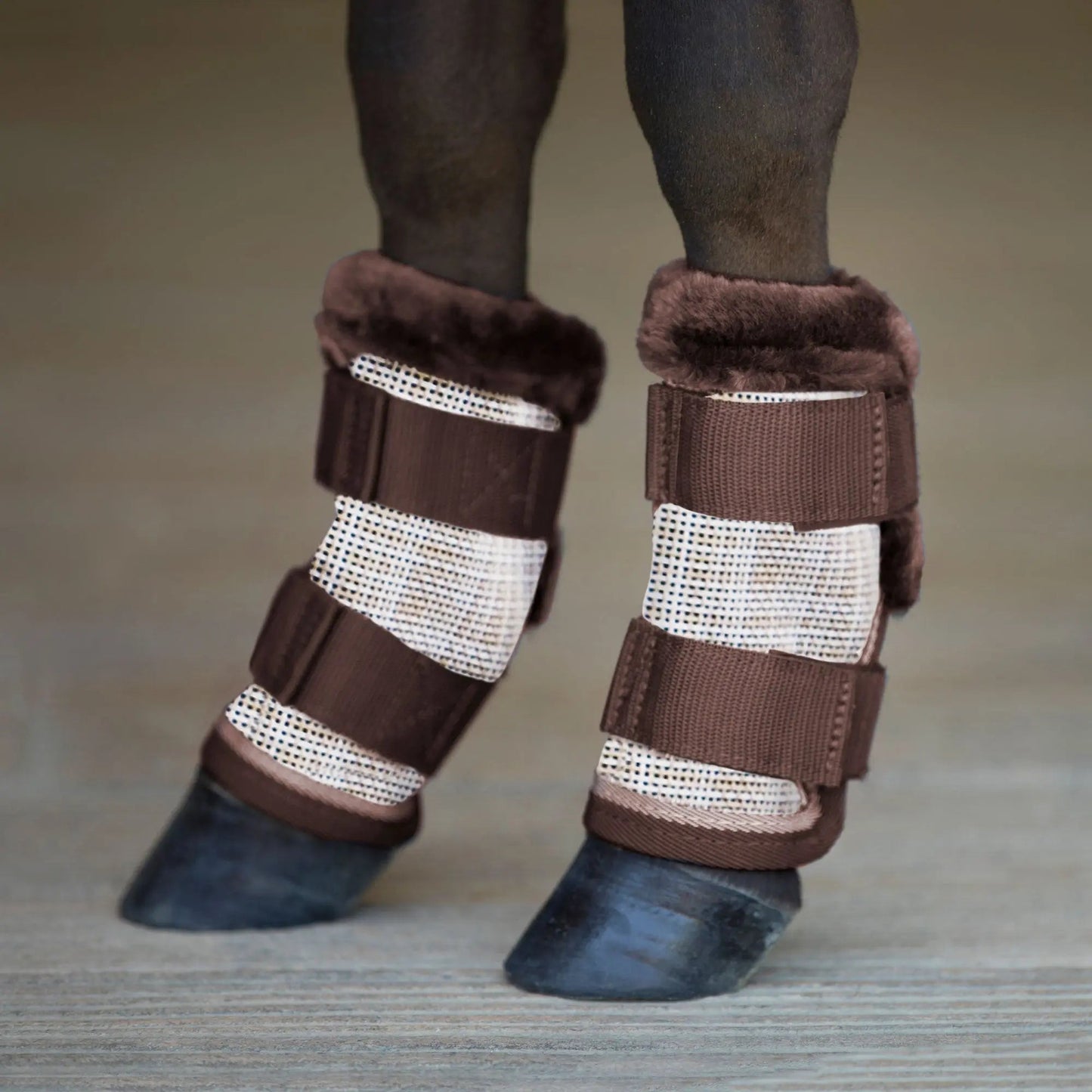 Mini Fly Boots with Fleece Trim - Set of 4 - 73% UV + Fly Protection - Riders Choice Supply Co