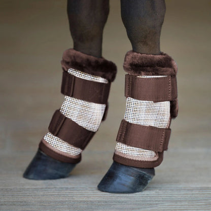 Mini Fly Boots with Fleece Trim - Set of 4 - 73% UV + Fly Protection - Riders Choice Supply Co