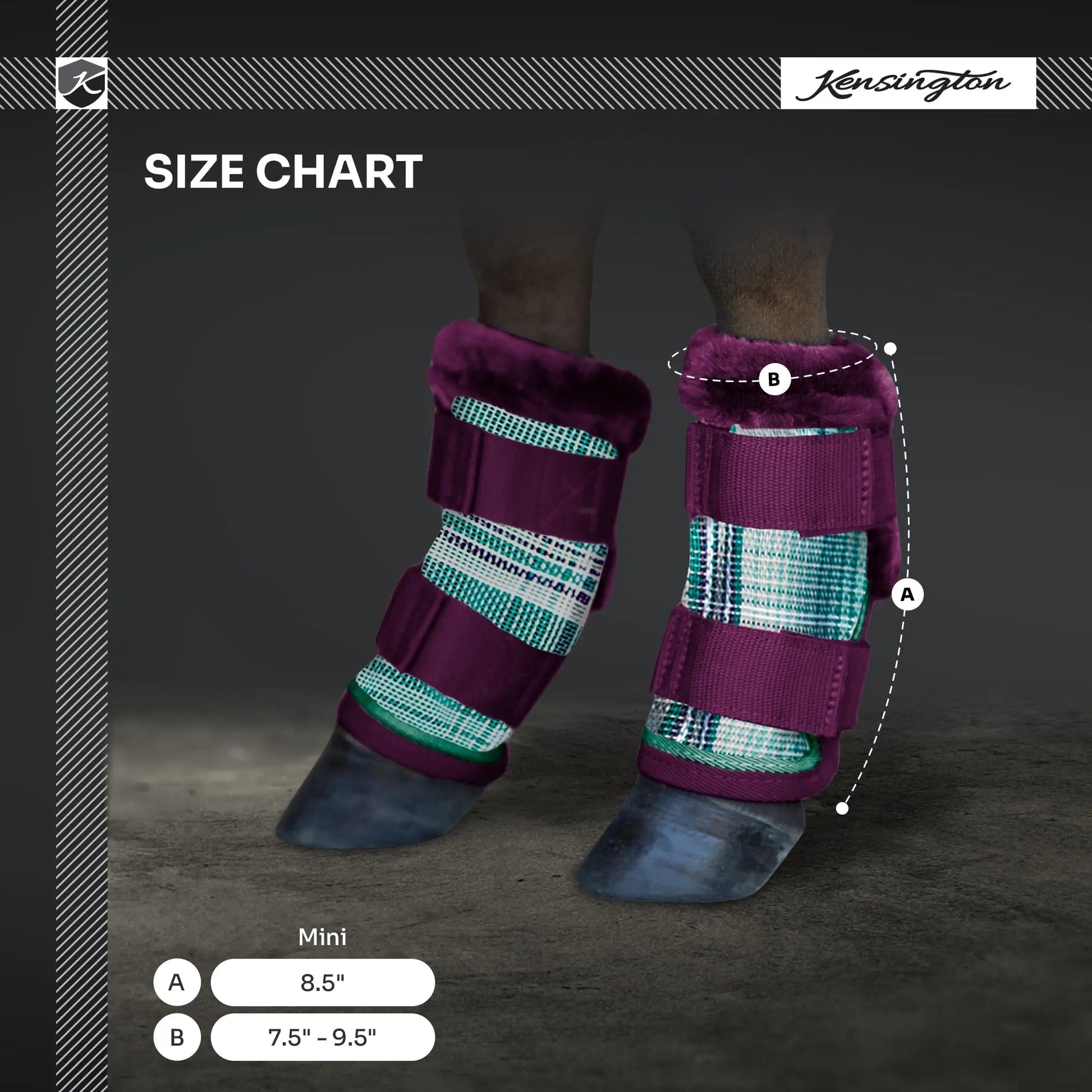 Mini Fly Boots with Fleece Trim - Set of 4 - 73% UV + Fly Protection - Riders Choice Supply Co