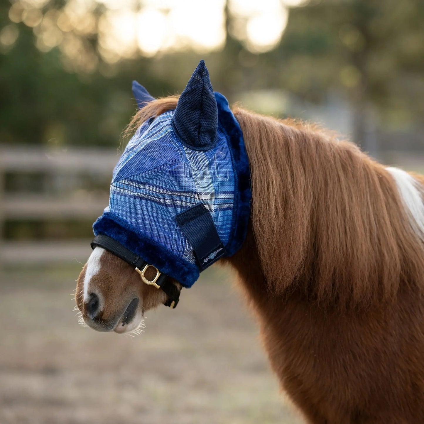 Mini Fly Mask with Fleece Trim & Ears - 73% UV Blocking - Riders Choice Supply Co