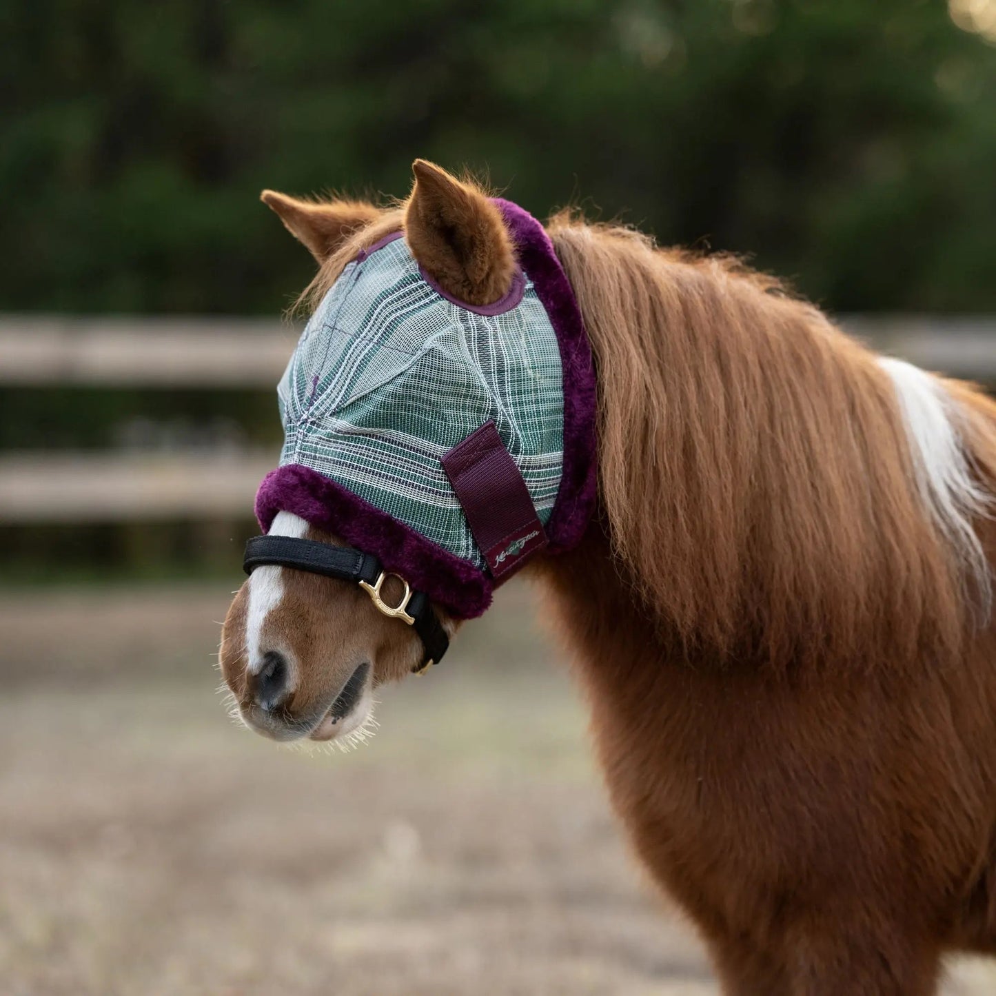 Mini Fly Mask with Fleece Trim - 73% UV Blocking - Riders Choice Supply Co