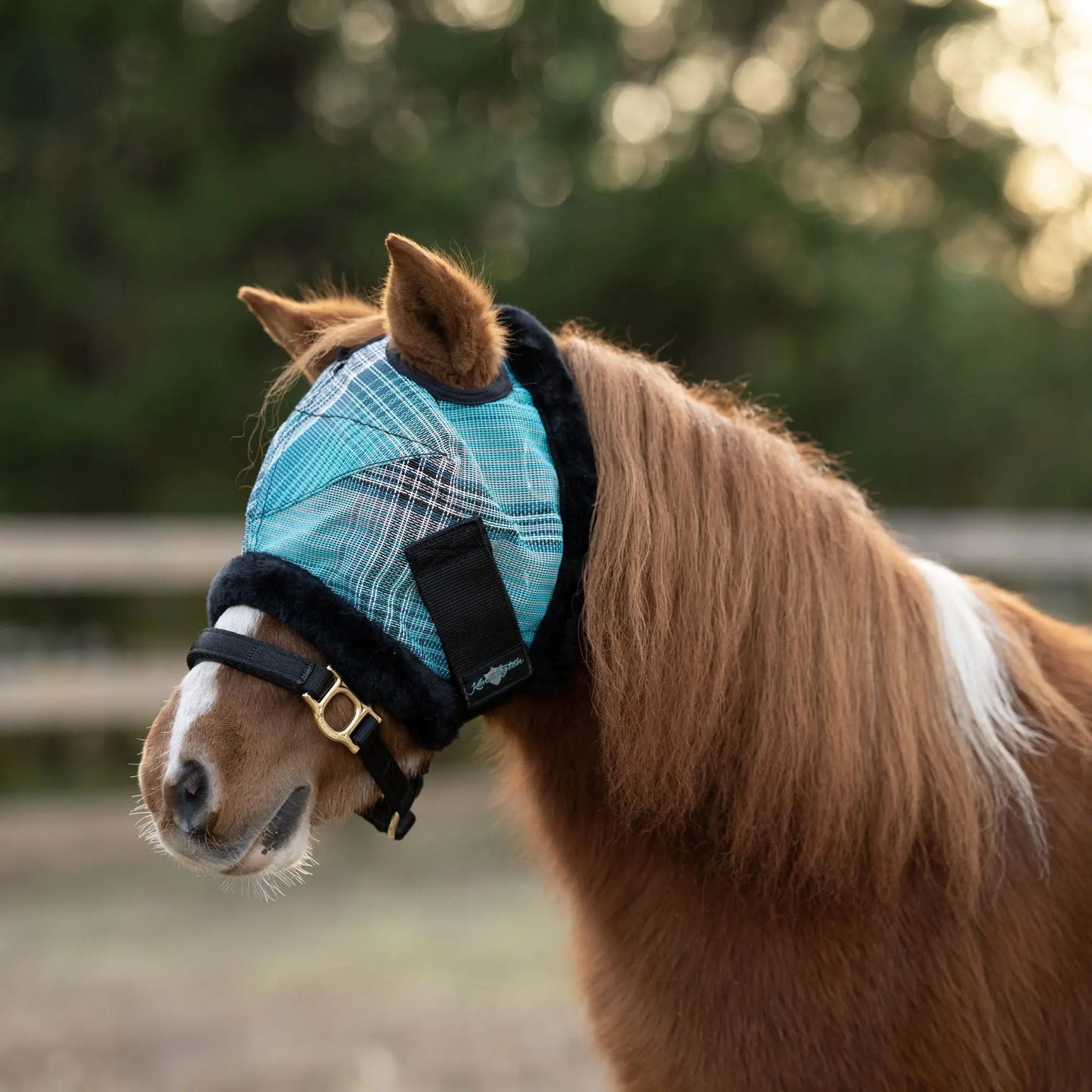 Mini Fly Mask with Fleece Trim - 73% UV Blocking - Riders Choice Supply Co