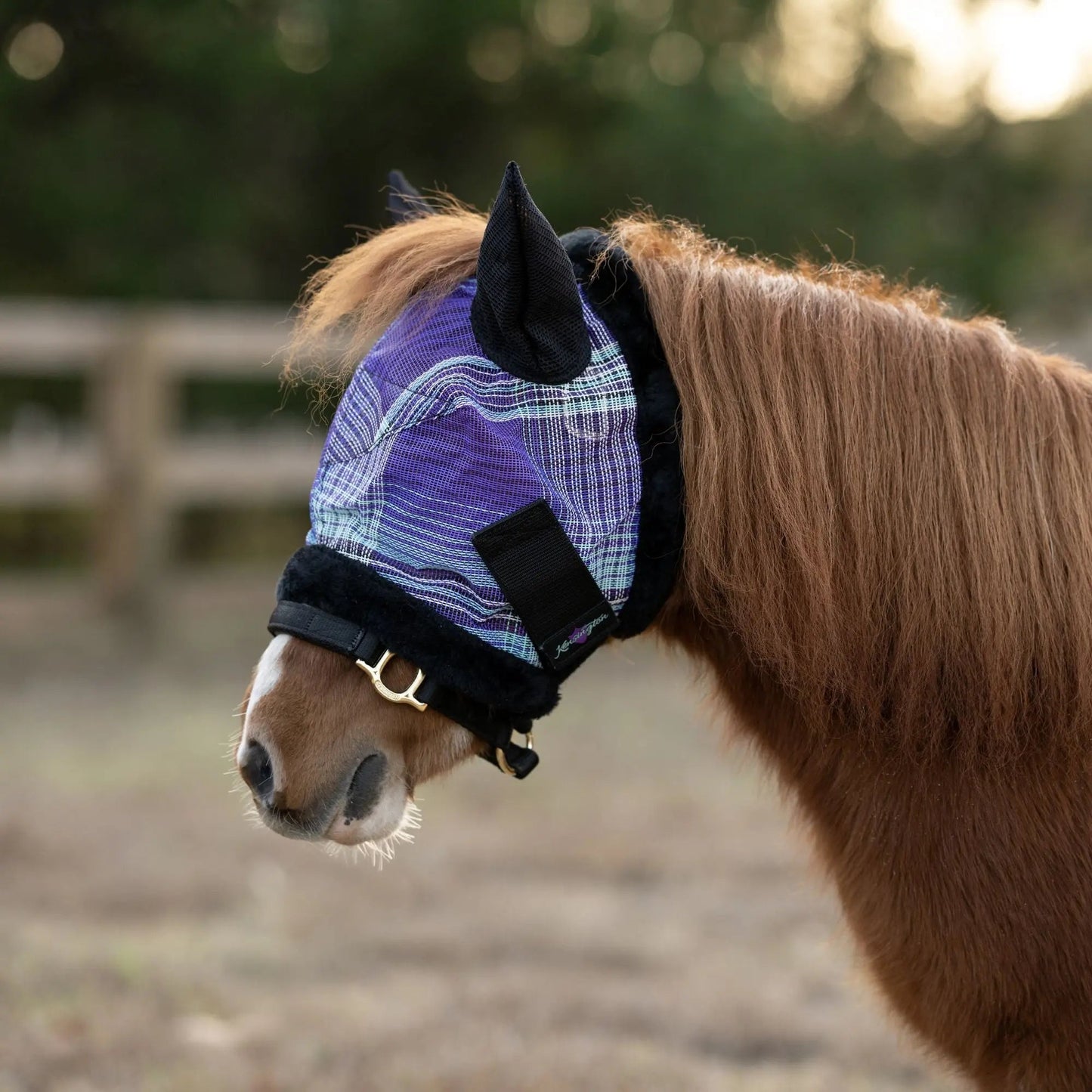 Mini Fly Mask with Fleece Trim & Ears - 73% UV Blocking - Riders Choice Supply Co