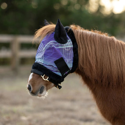 Mini Fly Mask with Fleece Trim & Ears - 73% UV Blocking - Riders Choice Supply Co