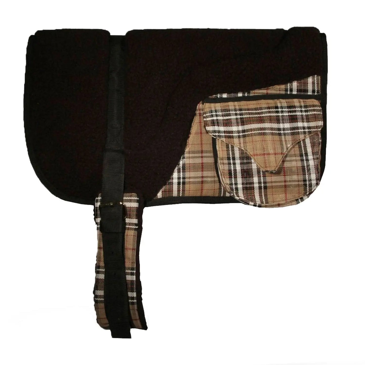 Plush Fleece Bareback Pad with Pockets - Comfort & Convenience - Riders Choice Supply Co