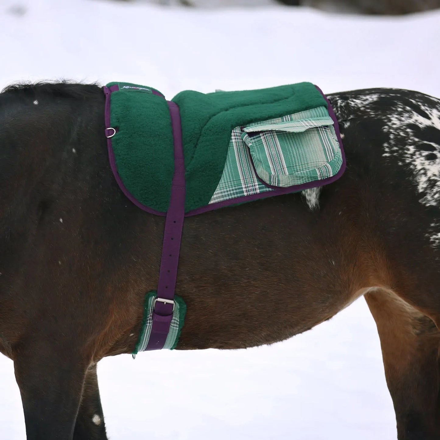 Plush Fleece Bareback Pad with Pockets - Comfort & Convenience - Riders Choice Supply Co