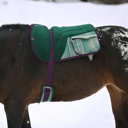 Plush Fleece Bareback Pad with Pockets - Comfort & Convenience - Riders Choice Supply Co