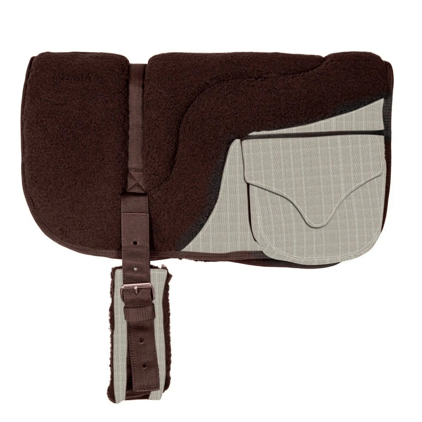 Plush Fleece Bareback Pad with Pockets - Comfort & Convenience - Riders Choice Supply Co
