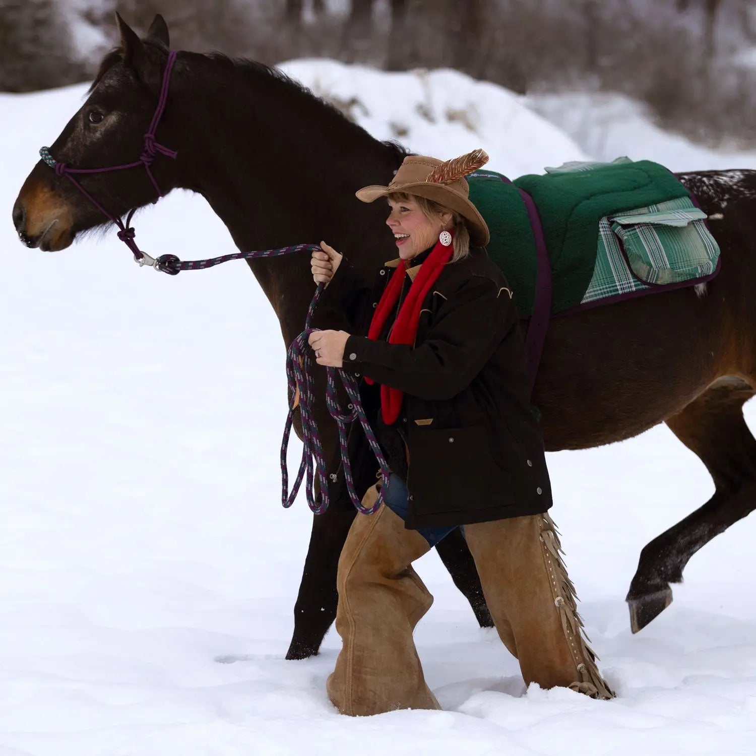Plush Fleece Bareback Pad with Pockets - Comfort & Convenience - Riders Choice Supply Co