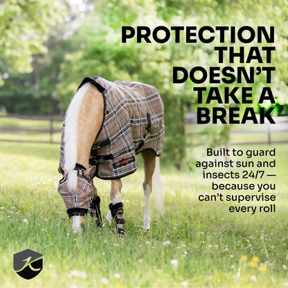 Draft Horse Protective Fly Sheet  - 73% UV Protection - Riders Choice Supply Co