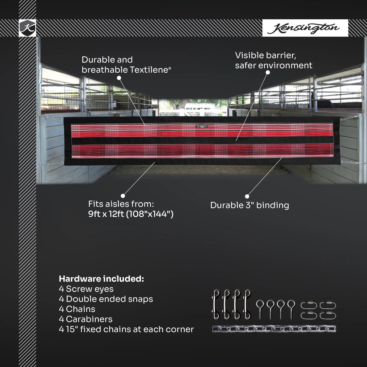 Aisle Guard - Mounting Hardware Included - Riders Choice Supply Co