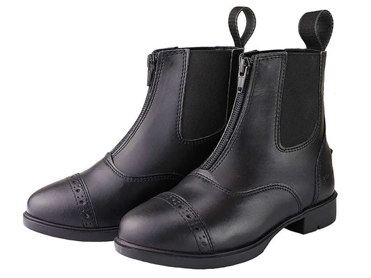 Grewal Equestrian Children's Zip Up Synthetic Paddock Boots - Riders Choice Supply Co