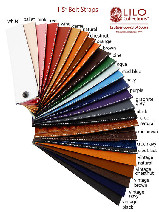 LILO COLLECTIONS BUILD-A-BELT 1.5" SPANISH LEATHER