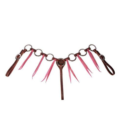 Professional's Choice Pony Ring Tassle Breast Collar - Orchid