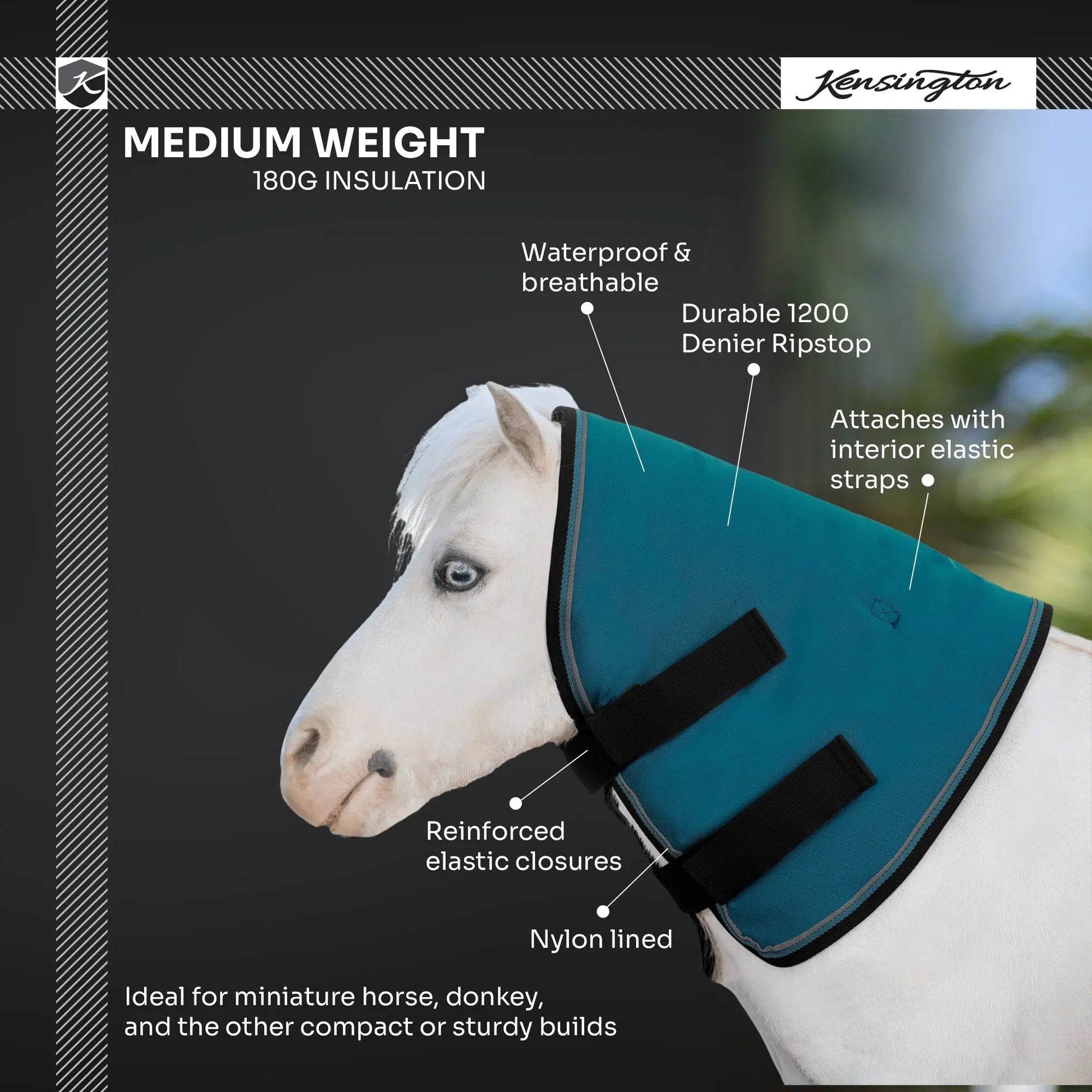 Mini 180G Medium Weight Winter Neck Warmer - Waterproof & Breathable - Riders Choice Supply Co