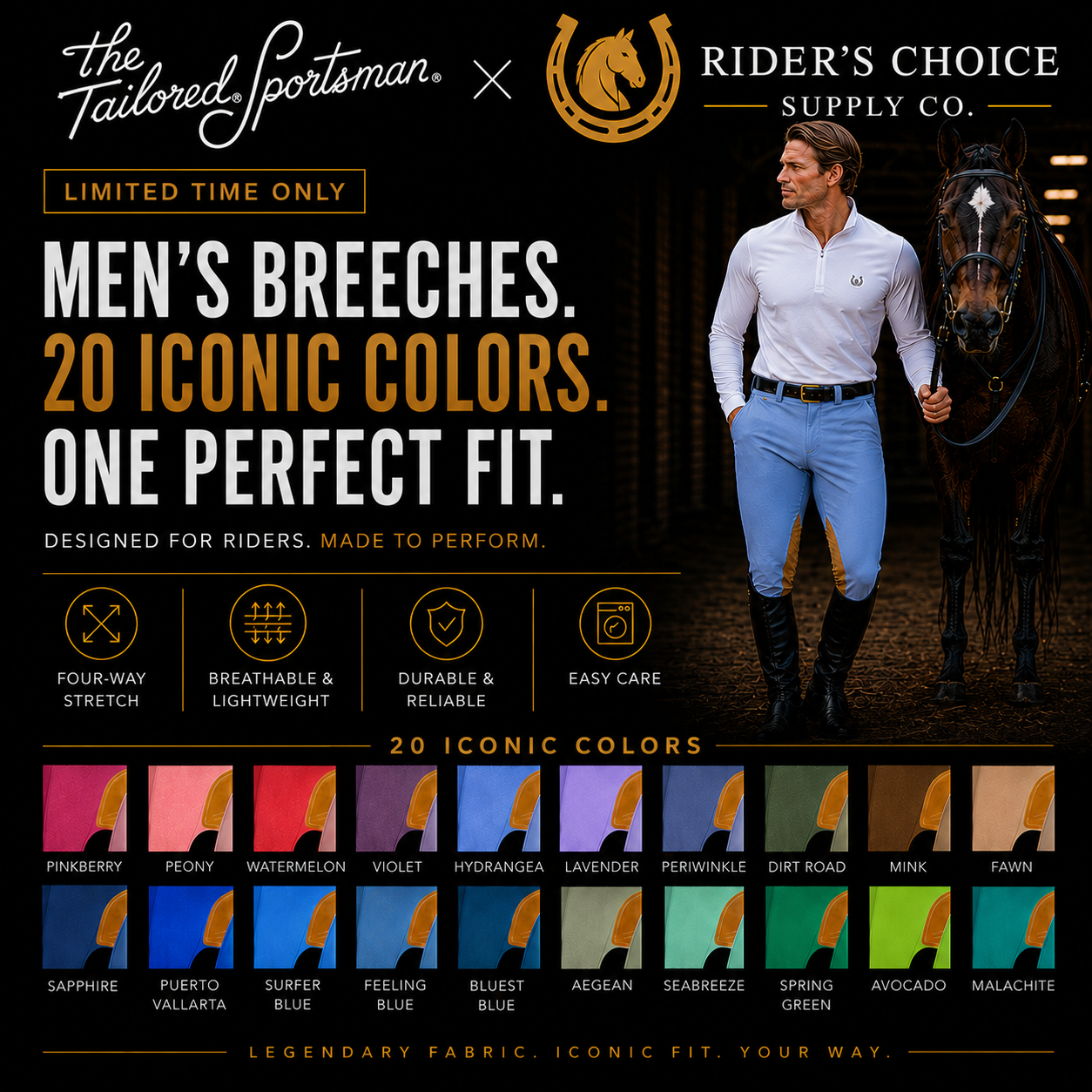 The Tailored Sportsman x Rider’s Choice Trophy Hunter “BUILD YOUR BREECH” Men’s Edition