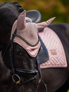 Equestrian Stockholm Ear Bonnet Modern Midsummer Blush - Full