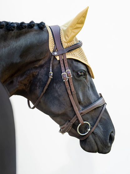 Equestrian Stockholm Ear Bonnet Modern Midsummer Glow - Full