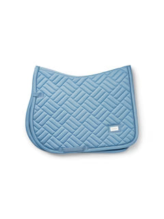 Equestrian Stockholm Jump Saddle Pad Modern Midsummer Blue - Full