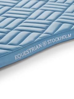 Equestrian Stockholm Jump Saddle Pad Modern Midsummer Blue - Full