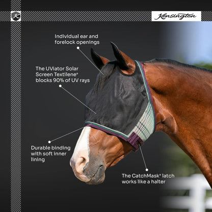 UViator CatchMask Fly Mask with 90% UV Protection - Riders Choice Supply Co