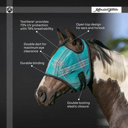 Fly Mask with 73% UV Protection - Open Top Design - Riders Choice Supply Co