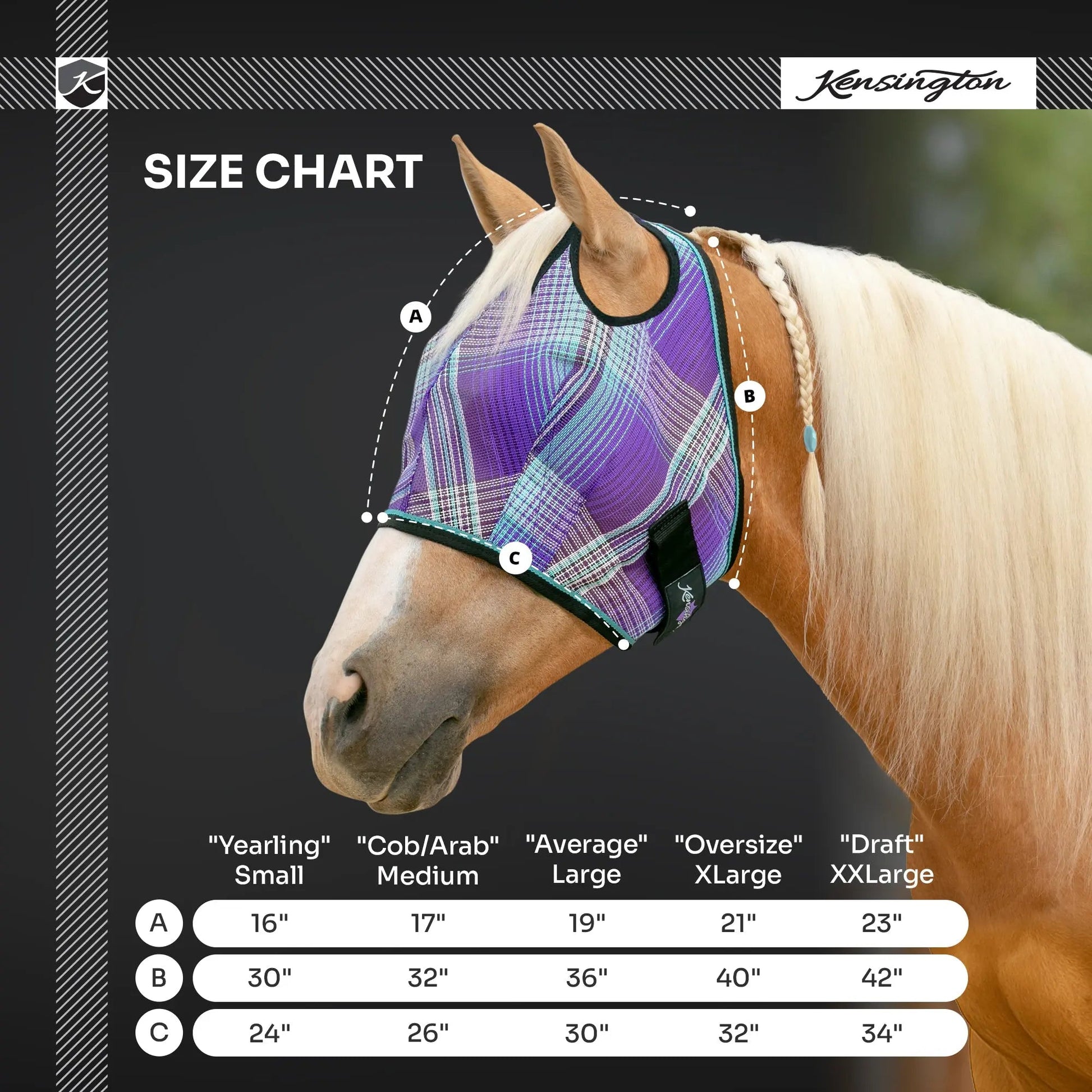 Fly Mask with 73% UV Protection - Riders Choice Supply Co