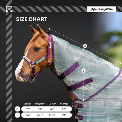 Horse Protective Neck Cover - Pairs with Fly Sheet - 73% UV Blocking - Riders Choice Supply Co