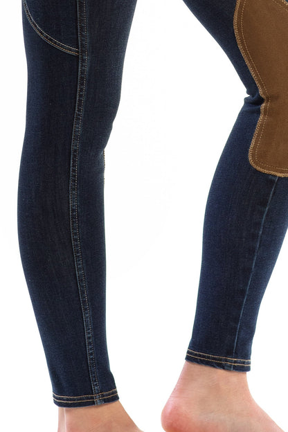 NEW Equestrian Jean - Knee Patch with Cell Phone Pocket - Vintage Wash - Riders Choice Supply Co