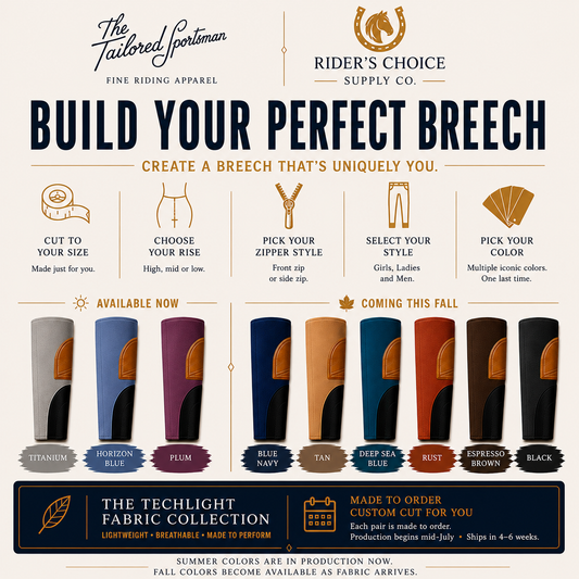 Tailored Sportsman x Rider’s Choice The Hamptons Edit — "Build Your Perfect Breech" TechLight Collection - Mens, Ladies & Girls