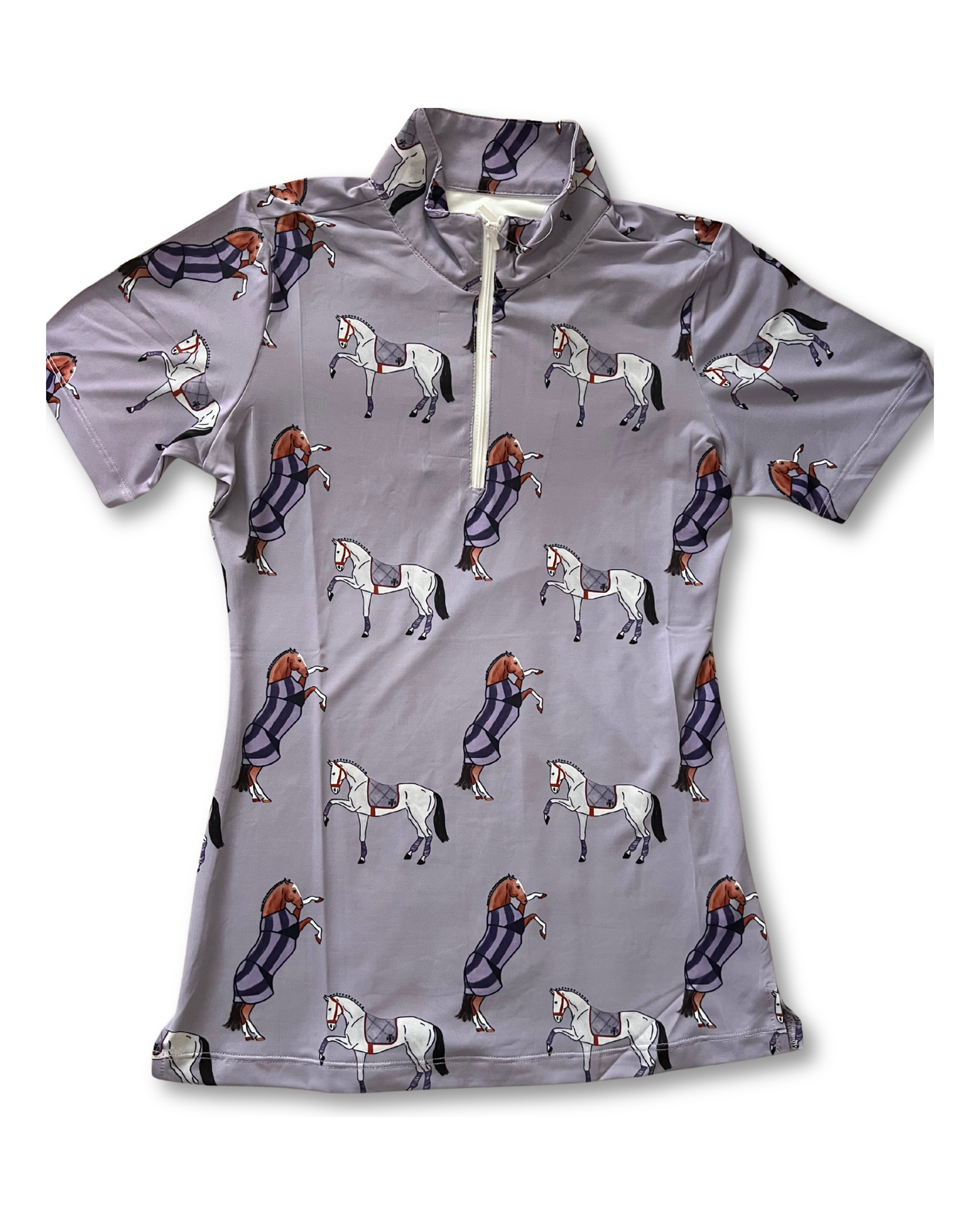 D. D. Prints With A Purpose PURPLE PONY CLUB Short Sleeve Signature Sunshirt