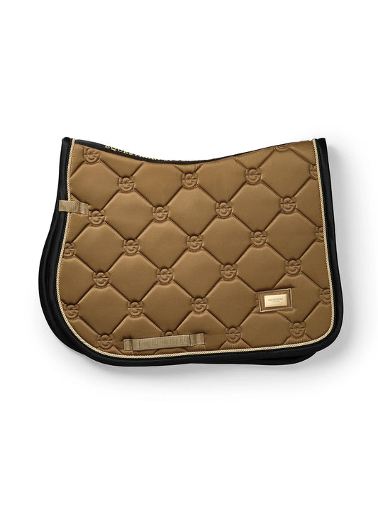 Equestrian Stockholm Jump Saddle Pad Golden Brass - Full - Riders Choice Supply Co
