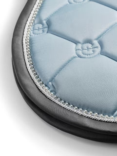 Equestrian Stockholm Jump Saddle Pad Ice Blue Pearl - Full