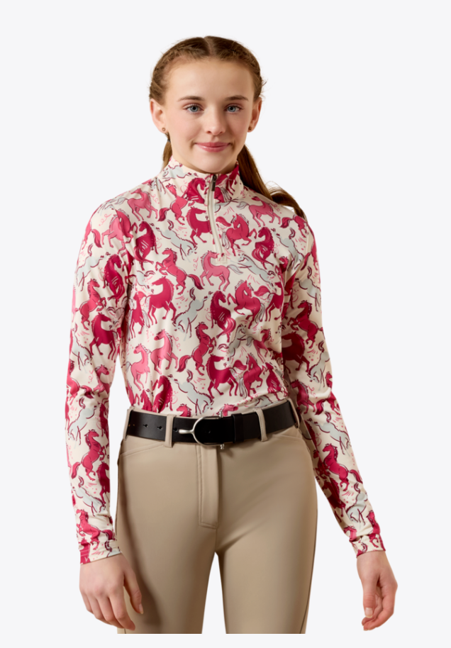 Ariat Youth Lunaveil 1/4 Zip Baselayer
