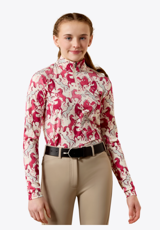Ariat Youth Lunaveil 1/4 Zip Baselayer