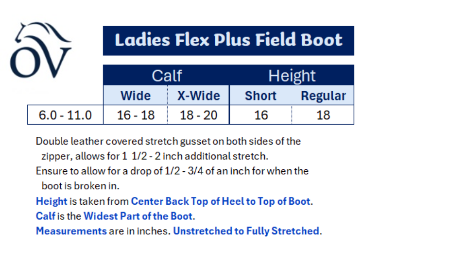 Ovation® Flex Plus™ Field Boots-Ladies - Riders Choice Supply Co