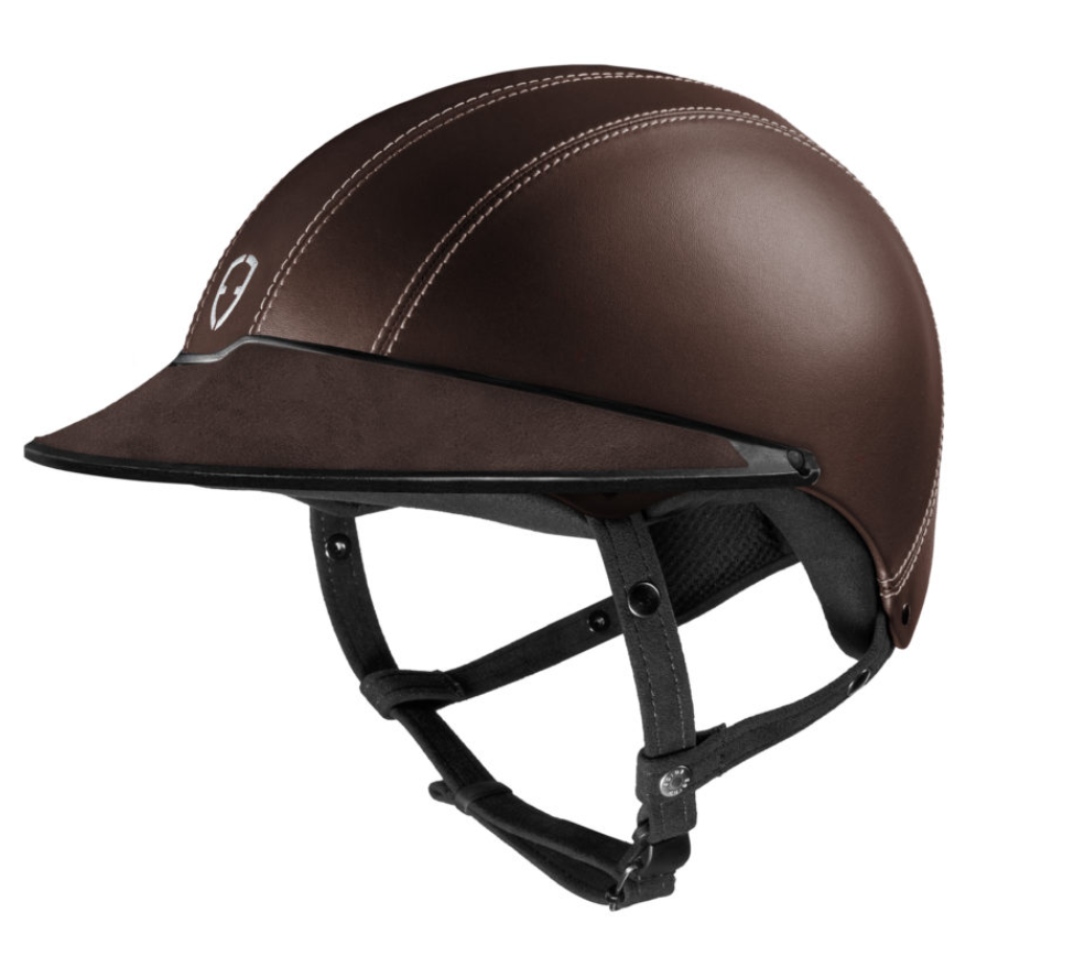 Egide Mocha Leather Helmet - Riders Choice Supply Co