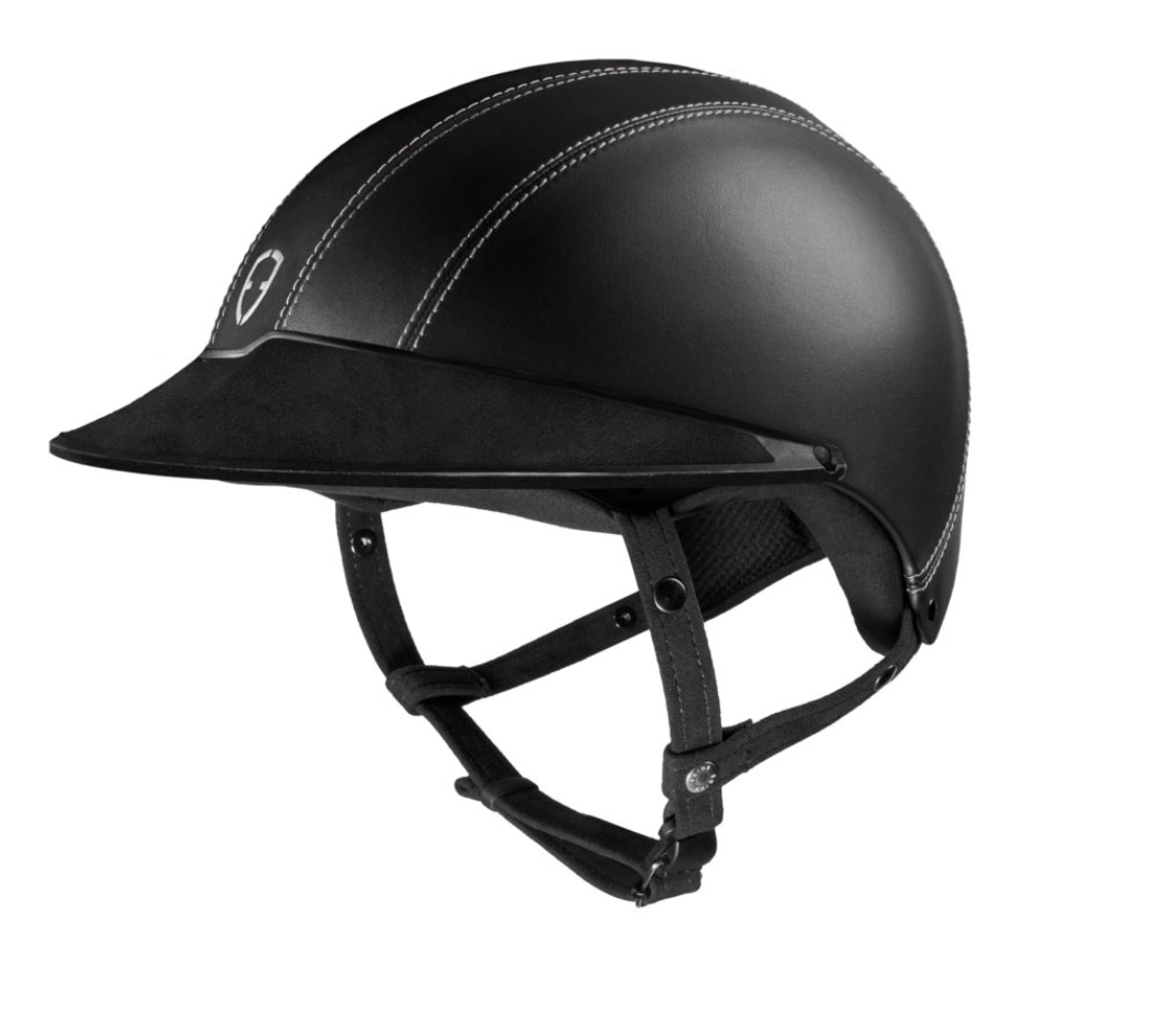 Egide Black Leather Helmet - Riders Choice Supply Co