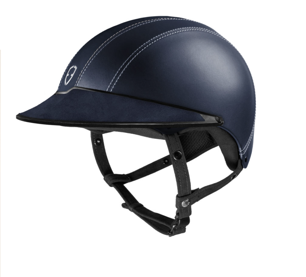Egide Navy Leather Helmet - Riders Choice Supply Co