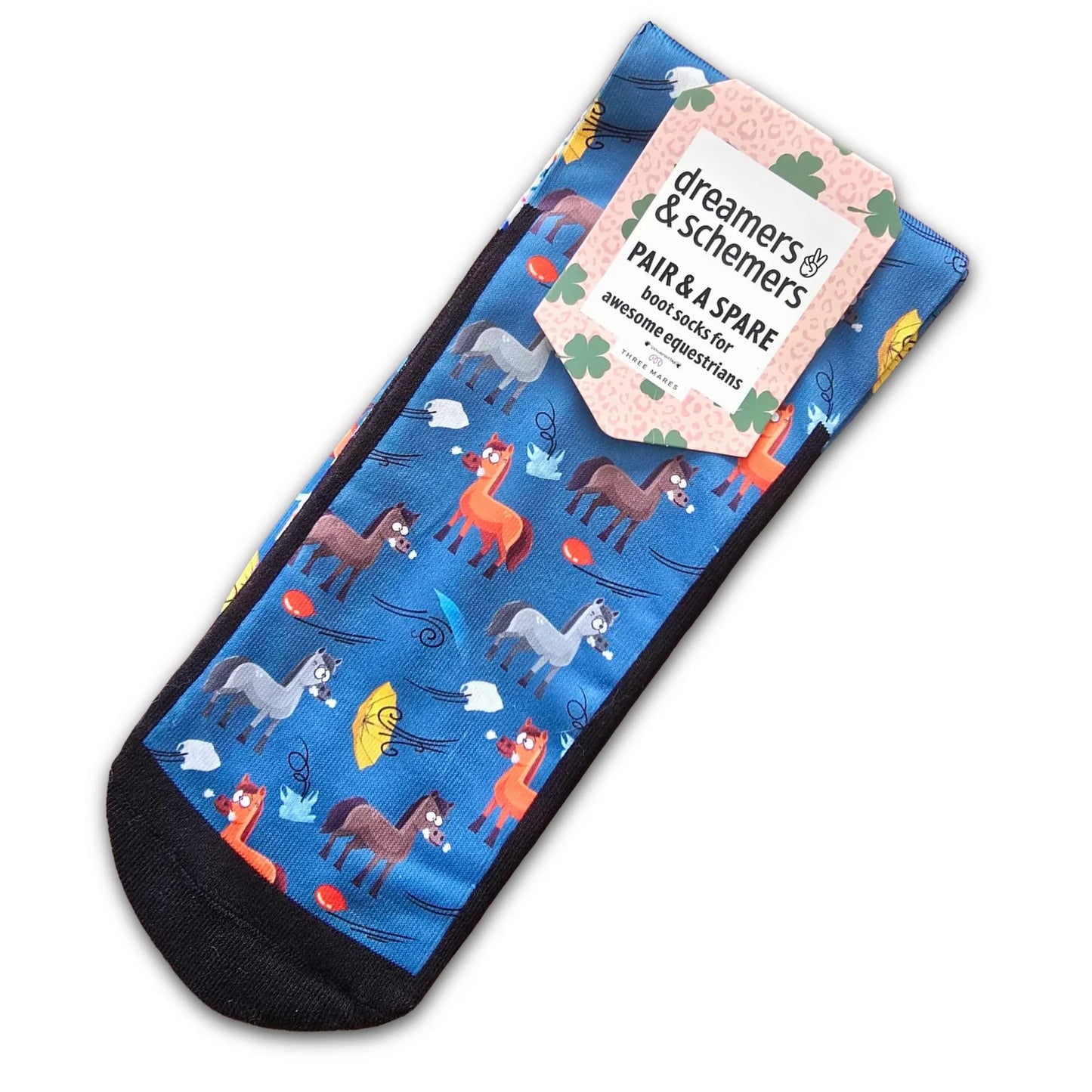 Dreamers & Schemers Pair and a Spare Boot Socks - ADULT One Size - Riders Choice Supply Co