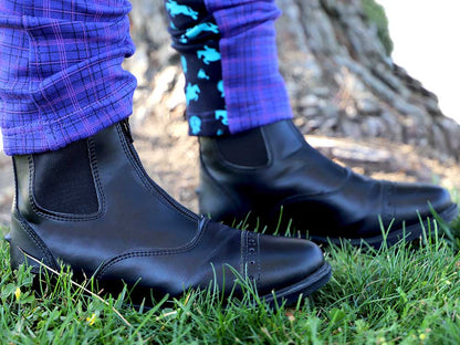 Grewal Equestrian Children's Zip Up Synthetic Paddock Boots - Riders Choice Supply Co