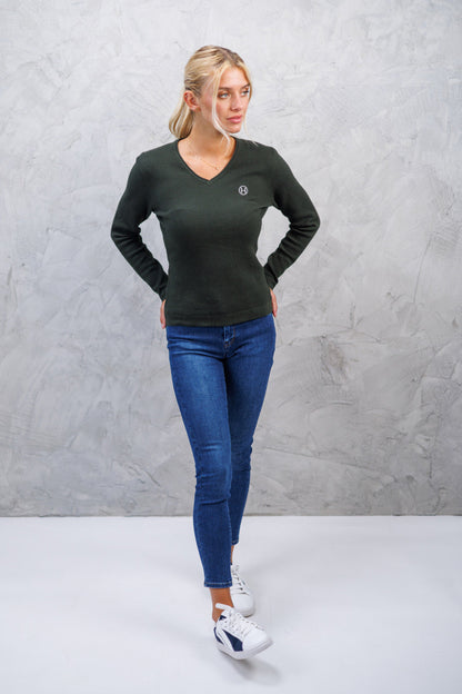 Toulon Womens V-Neck Pullover - Riders Choice Supply Co