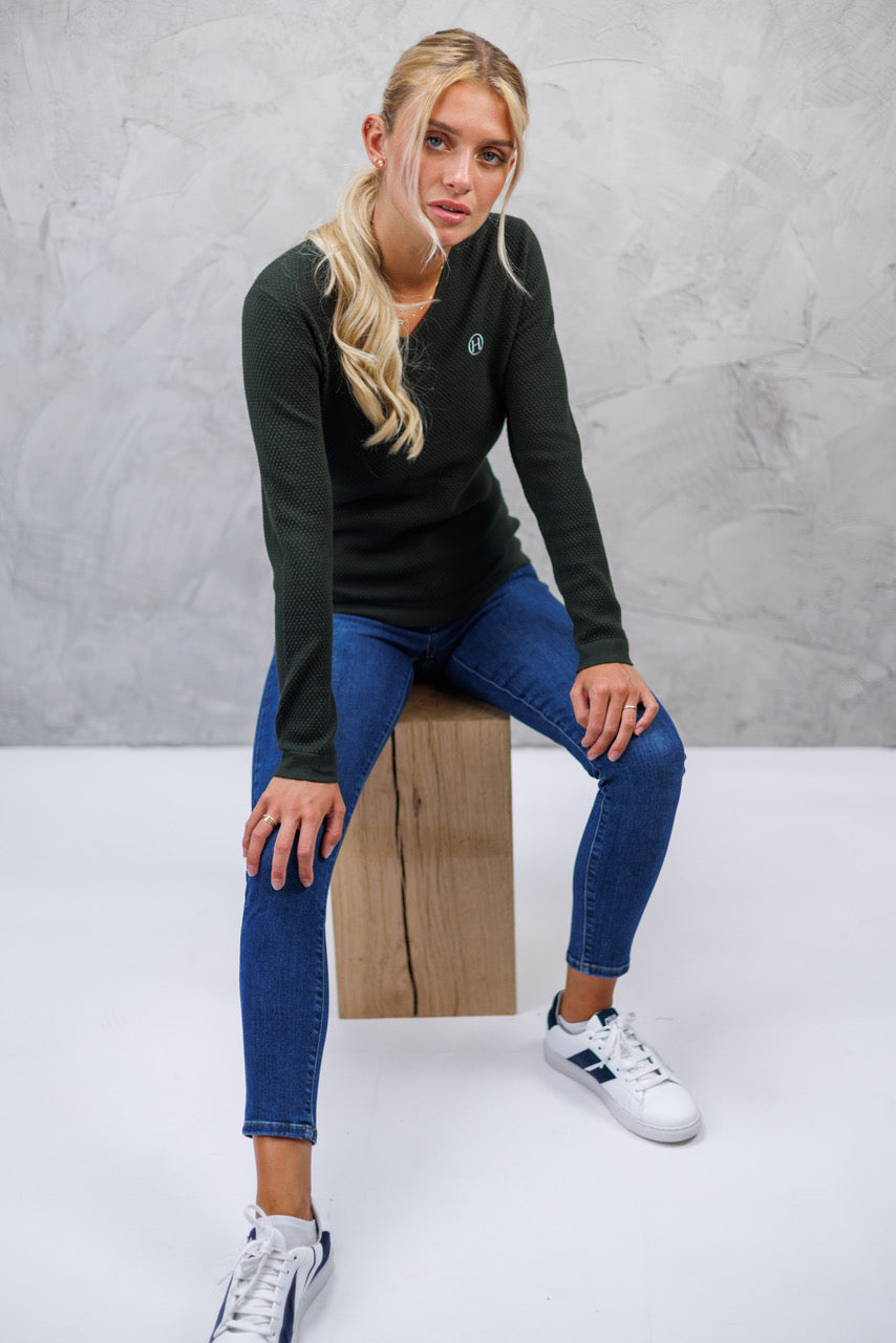 Toulon Womens V-Neck Pullover - Riders Choice Supply Co