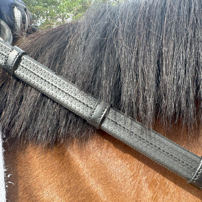 Super Grip Reins -Heavy Rubber Rein for Ultimate Grip- Hand Stops 5" (13cm) Apart - Riders Choice Supply Co