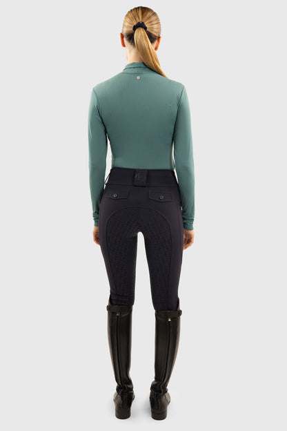 Venti Womens Mock Neck Perforated Long Sleeve Technical Shirt - Riders Choice Supply Co