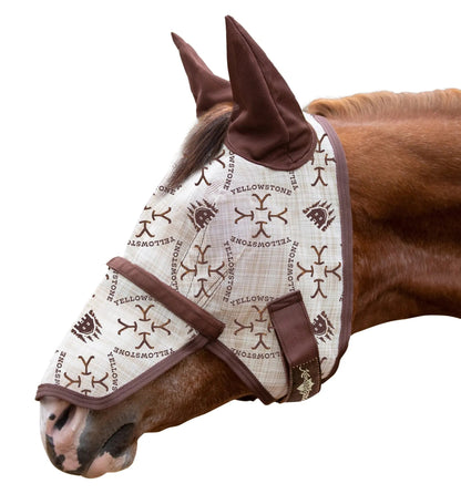 Fly Mask with Long Nose, Ears & 73% UV Protection - Riders Choice Supply Co