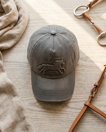 Vintage Horse Hat (Gray)